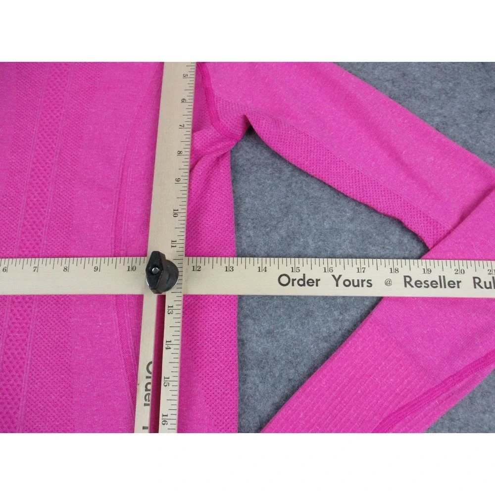 Lululemon Shirt Womens 4 Pink Swiftly Tech Long Sleeve Running Athletic Top